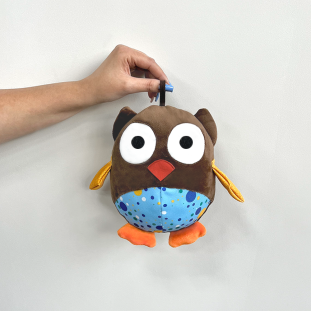 Brinquedo de Pelúcia Coruja Zoinho