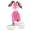 Brinquedo de Pelúcia para Pet Coelho Pernudo Pink