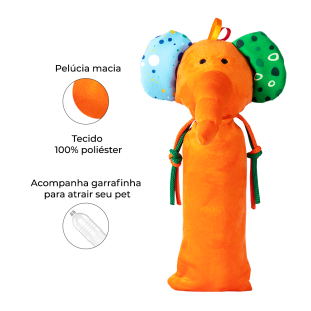 Brinquedo de Pelúcia Elefante Garrafa Pet