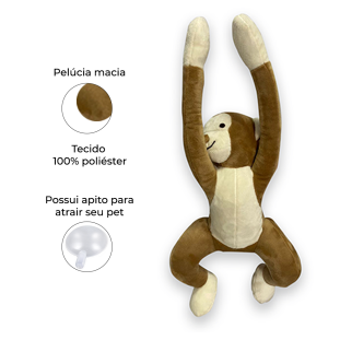 Brinquedo de Pelúcia Macaco Julio