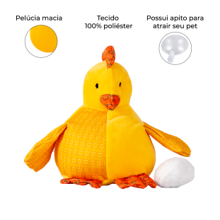 Brinquedo de Pelúcia Mamãe Galinha