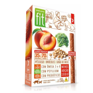 Spin Fit Petisco Para Cães Sabor Pêssego