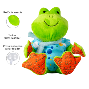 Brinquedo de Pelúcia Sapinho Cri Cri