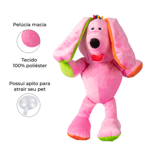 Brinquedo de Pelúcia Topo Giginho Rosa