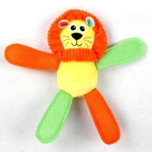 Brinquedo Para Cachorro Leão De Pelúcia Pawise C/ Apito