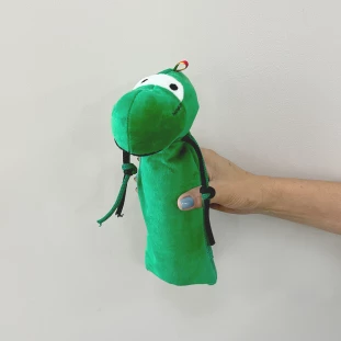 Brinquedo de Pelúcia Dino Garrafa Pet
