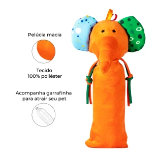 Brinquedo de Pelúcia Elefante Garrafa Pet